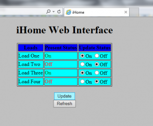 iHome Web Page