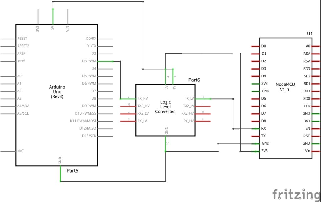 Принципиальная схема nodemcu